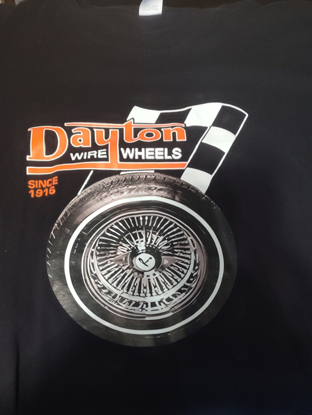 Dayton Wire Wheeld Tee - Black with Red  Accents